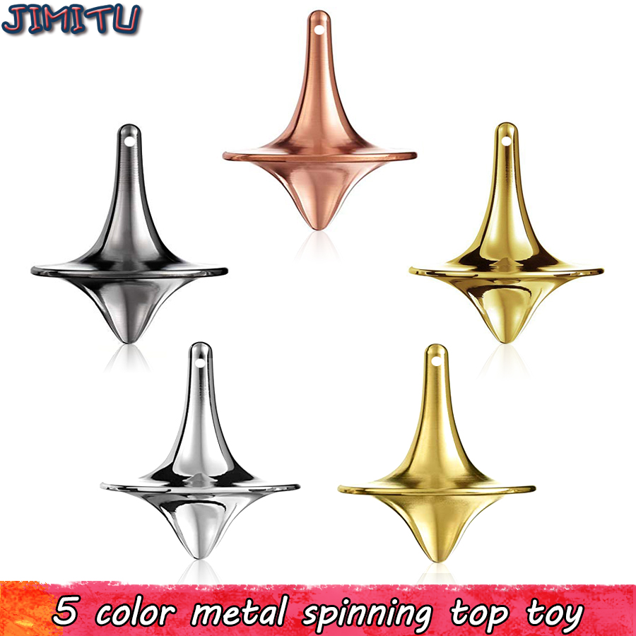 Spin Top Gyro Toy - 子供と大人のための金属製回転玩具,ジャイロスコープオフィスパーティー,回転式トップ,5色