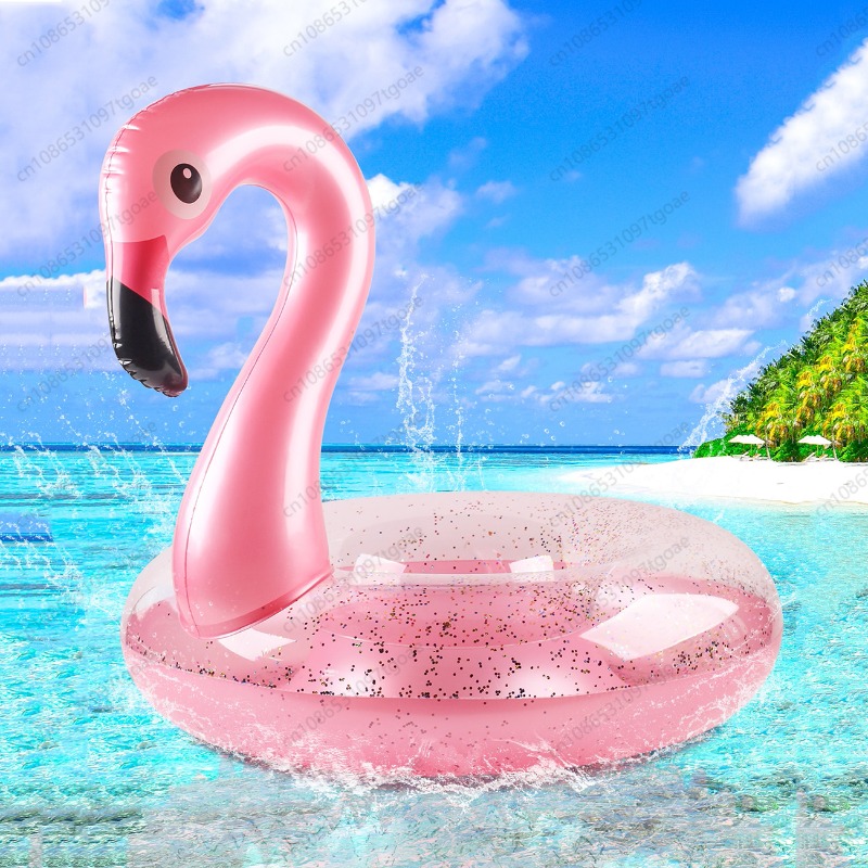 Kids Toys Youtube - フラミンゴプールフロート - 楽しいビーチフロート、インフレータブルスイミングプールチューブ、パーティー用おもちゃ、夏のプールラフトラウンジャー（大人と子供向け）
