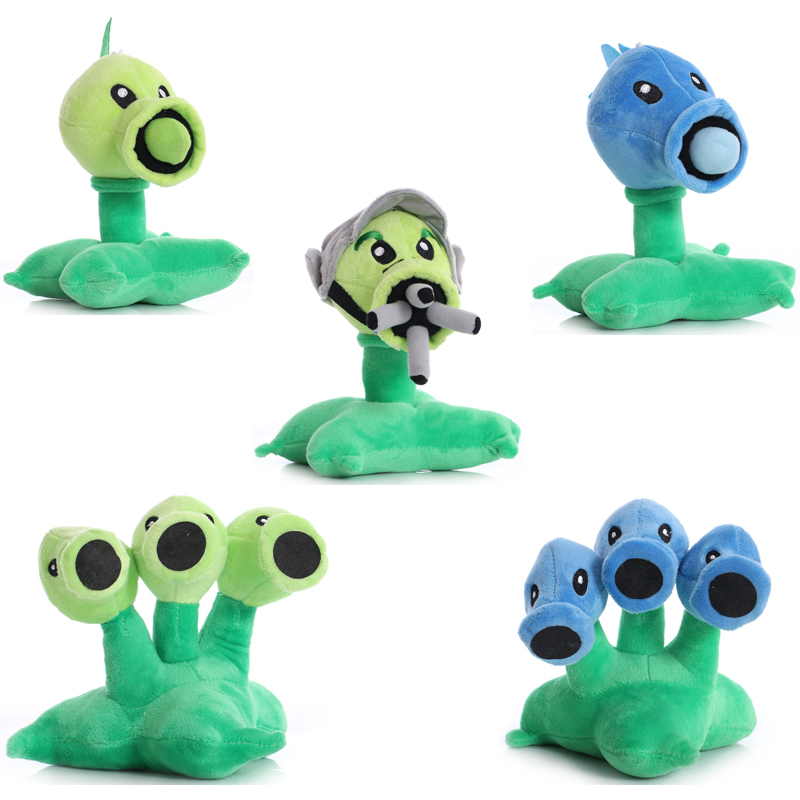 Kids Zombie Toys - 18 センチメートル植物 vs ゾンビピーシューターぬいぐるみ人形かわいい雪エンドウスリーピーターぬいぐるみソフトぬいぐるみギフト子供のための