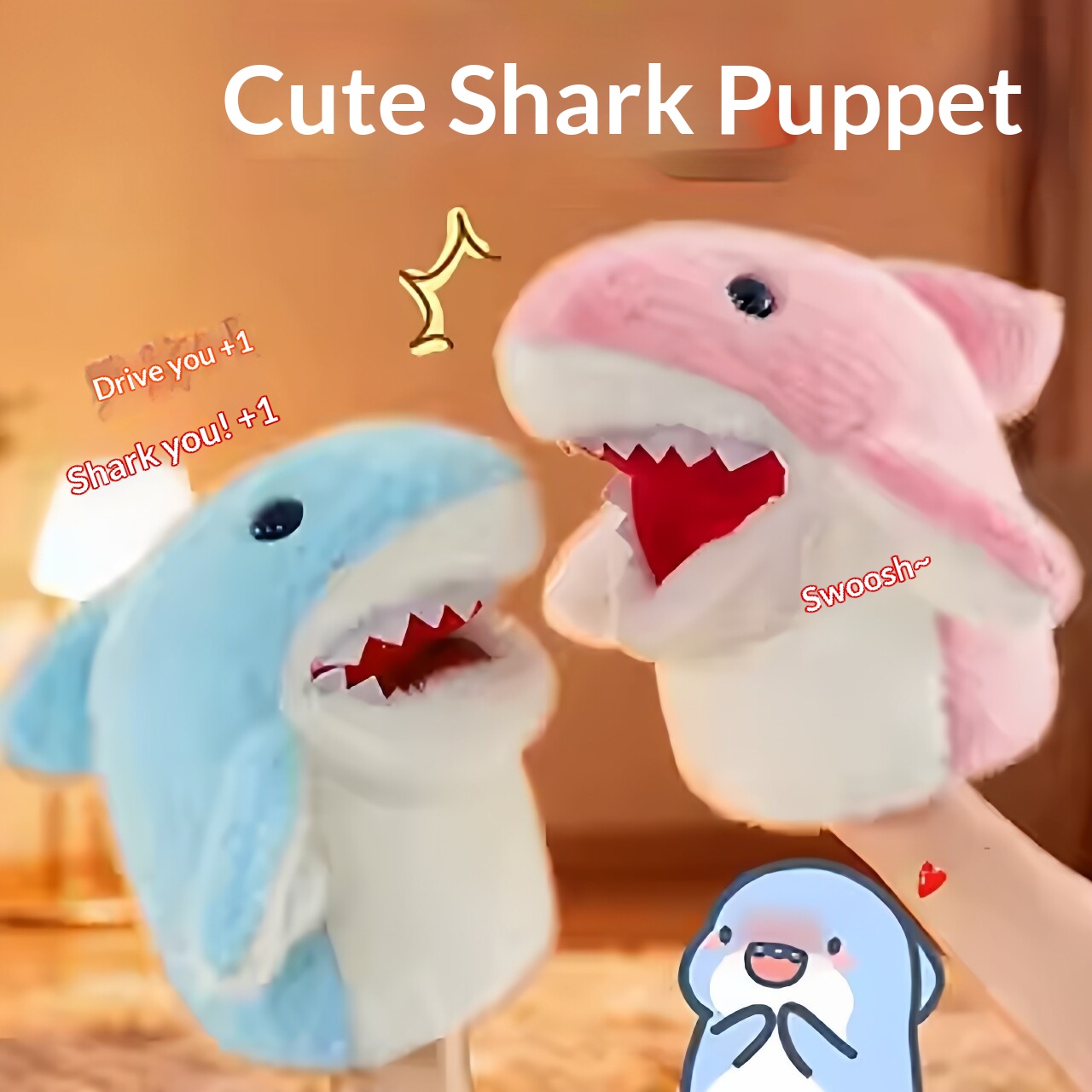 Kids Toys Idea - サメハンドパペットぬいぐるみサメアームグローブおもちゃ面白いインタラクティブぬいぐるみ子供の誕生日プレゼントカップルいたずらゲーム学生遊びデコ