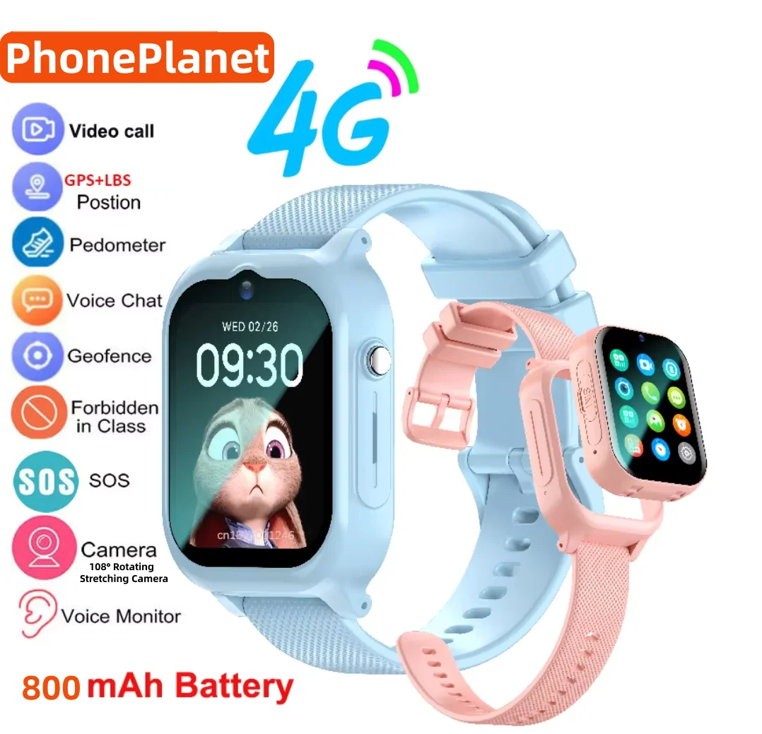 Kids Toys Youtube - 4Gキッズスマートウォッチ GPS SOS ビデオ通話機能付き 108 °