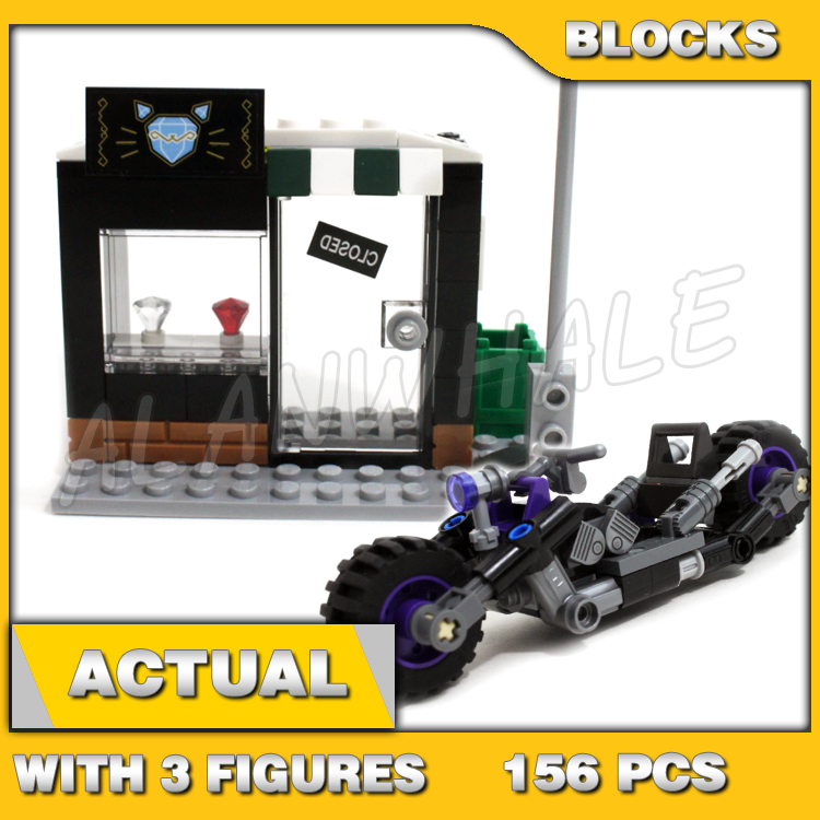 Kids Toys In Store - 156 個スーパーファイターキャットガールキャットサイクルチェイスバットサイクルジュエリーストア街灯柱 10627 ビルディングブロックおもちゃモデルと互換性あり