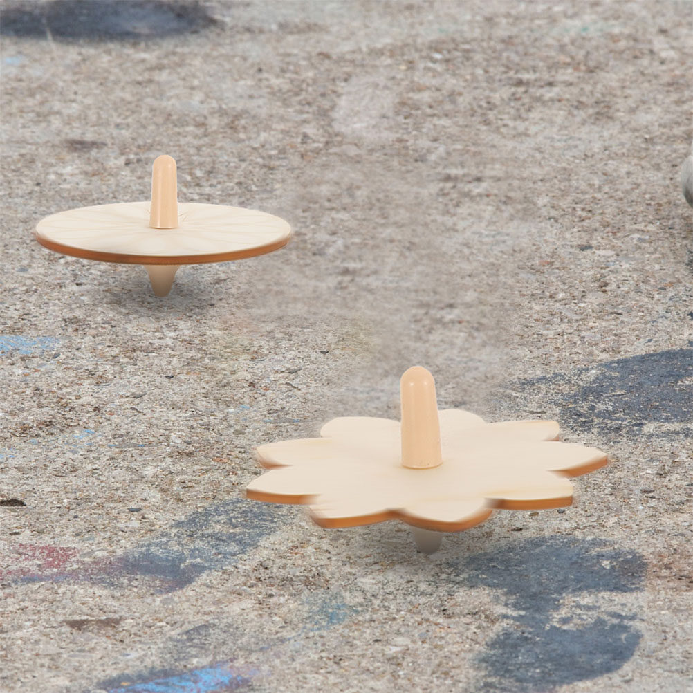 24個入り木製ジャイロ 未完成DIY塗装 ポータブル 子供用 - Spin Top Gyro Toy のレビューと価格