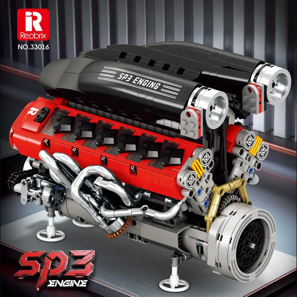 1240ピース 車のエンジン SP3エンジン 12気筒内燃エ - Kids Toys Car のレビューと価格