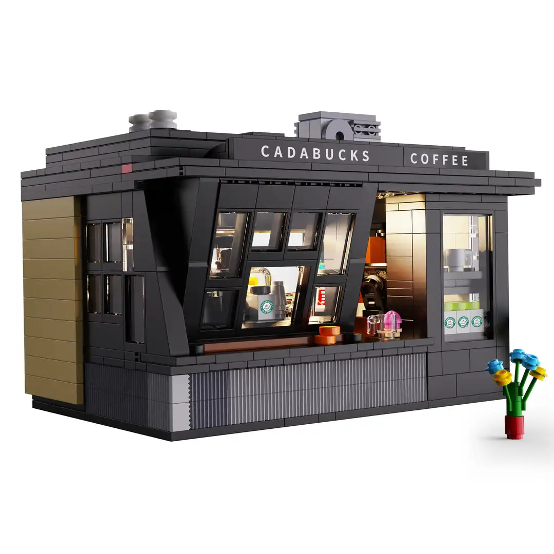 シティ768ピースコーヒーショップハウスLEDライト付きモデ - Kids Toys In Store のレビューと価格