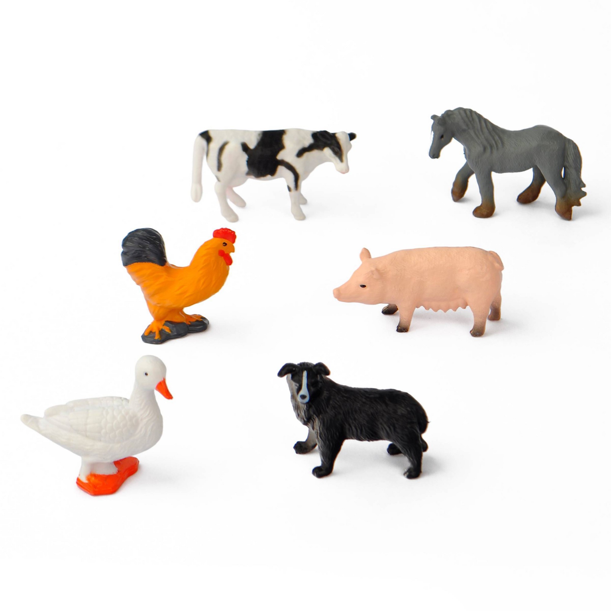 6個入りミニ動物フィギュア収納チューブ、カラフルなプラスチッ - Kids Toys Youtube のレビューと価格