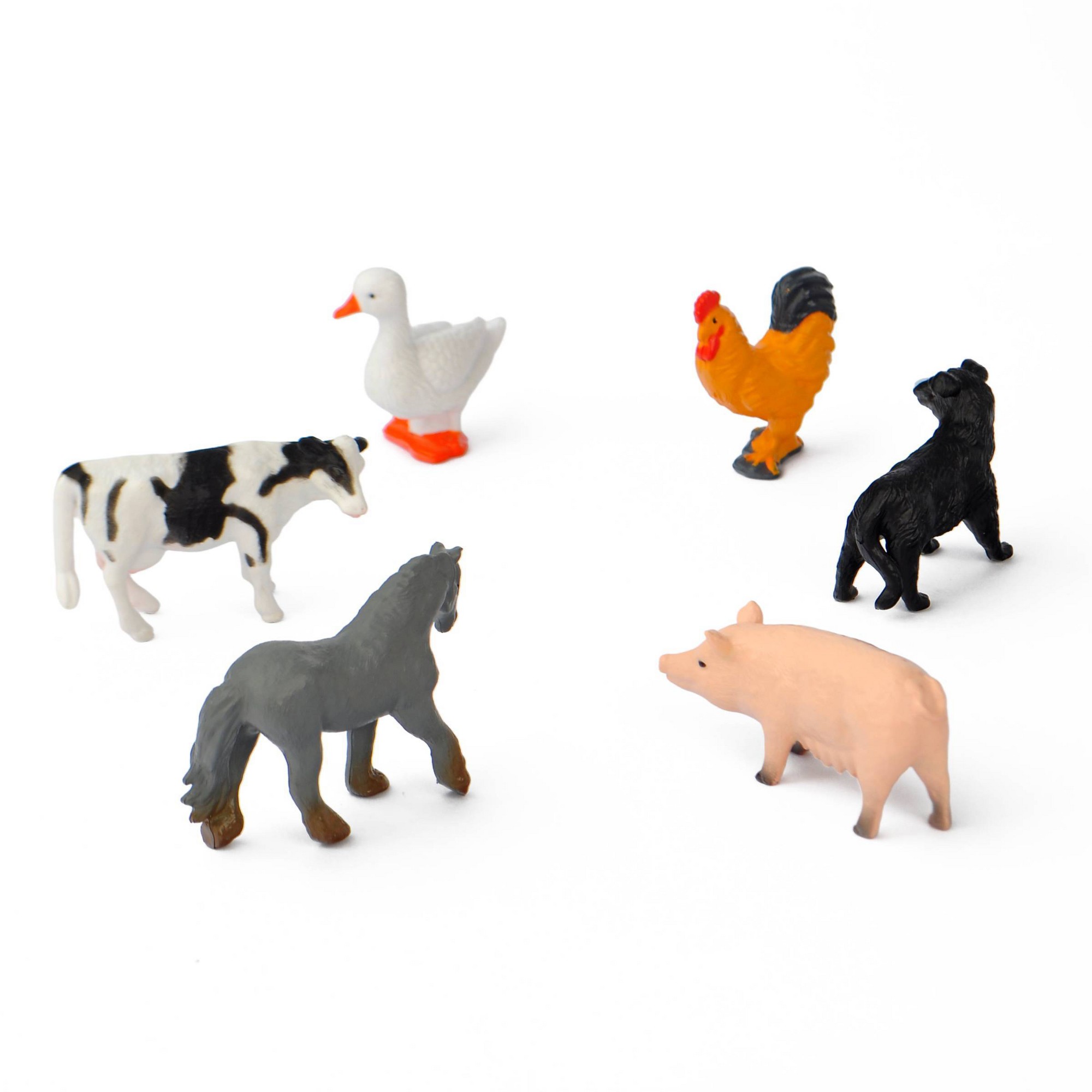 6個入りミニ動物フィギュア収納チューブ、カラフルなプラスチッ - Kids Toys Youtube のレビューと価格