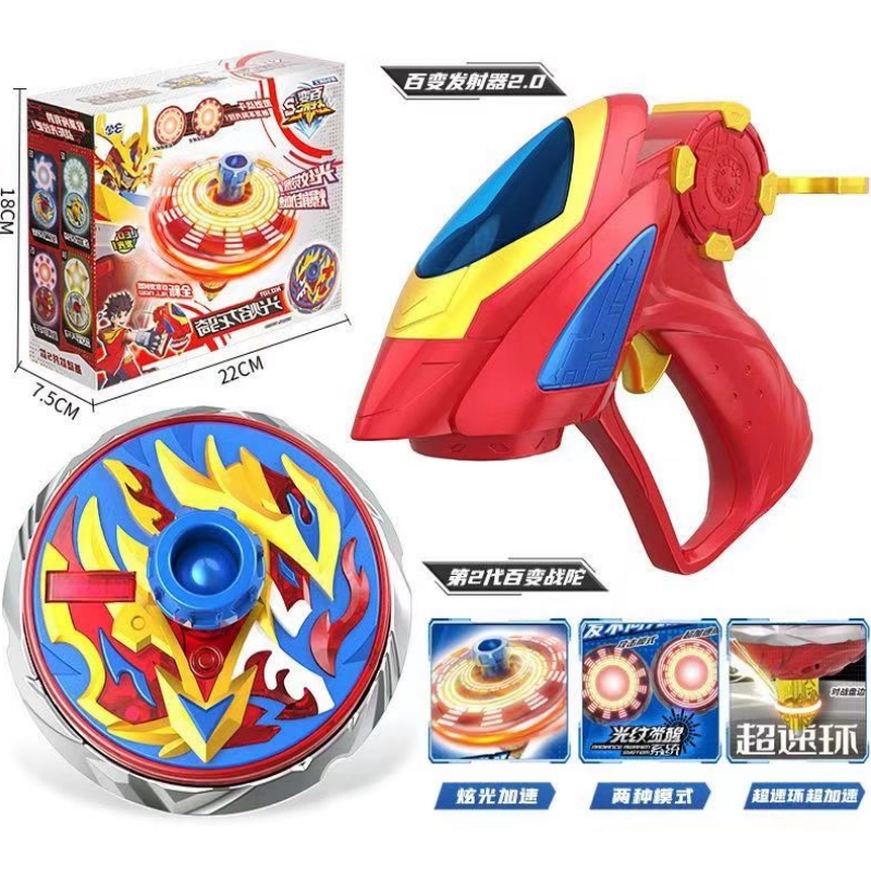 子供のためのスーパーチェンジジャイロおもちゃ,攻撃戦争,回転 - Spin Top Gyro Toy のレビューと価格