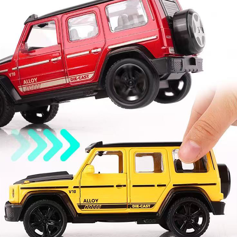 1:28スケールの鋳造合金製おもちゃの車、ドアが開く、プルバ - Kids Toys Car のレビューと価格