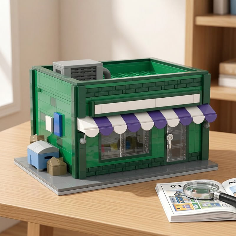 ビルディングブロック MOC モジュラーミニストリートショッ - Kids Toys In Store のレビューと価格