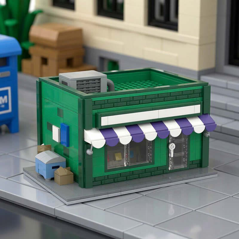 ビルディングブロック MOC モジュラーミニストリートショッ - Kids Toys In Store のレビューと価格