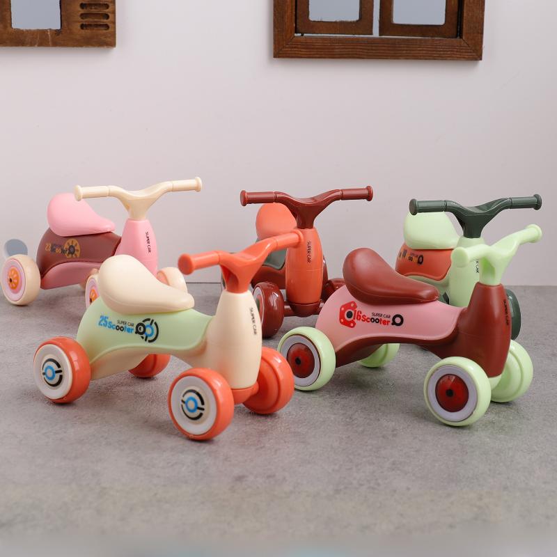 1 個シミュレーションミニかわいい子供用バランスカー四輪ベビ - Kids Toys Car のレビューと価格