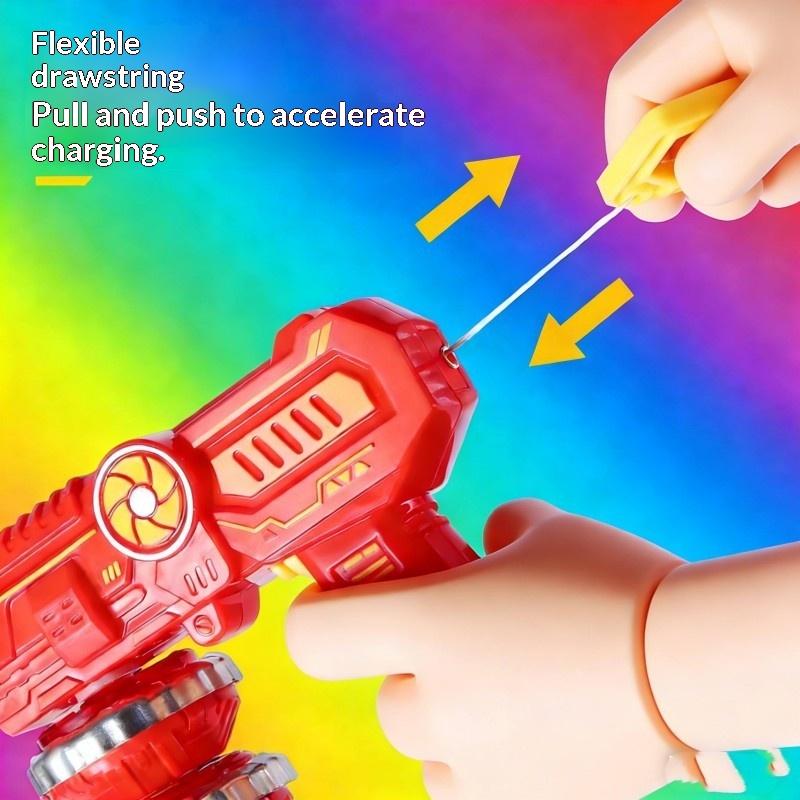 合金製LEDライト付きジャイロおもちゃ - ダブルスピニング - Spin Top Gyro Toy のレビューと価格