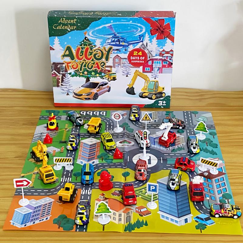 24個入り 車のおもちゃセット クリスマスアドベントカレンダ - Kids Toys Xmas 2025 のレビューと価格