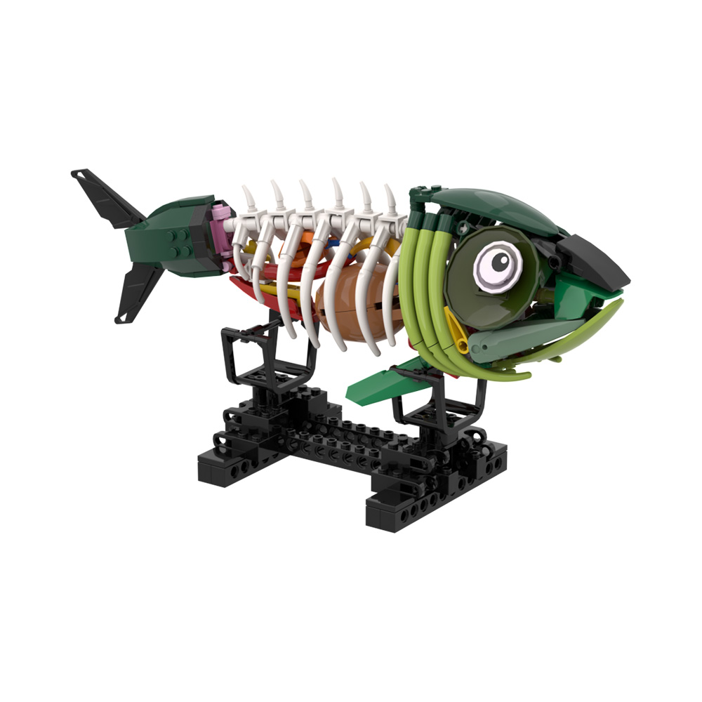 MOC ゾンビ魚モデルビルディングブロックホラーボーンフィッ - Kids Zombie Toys のレビューと価格