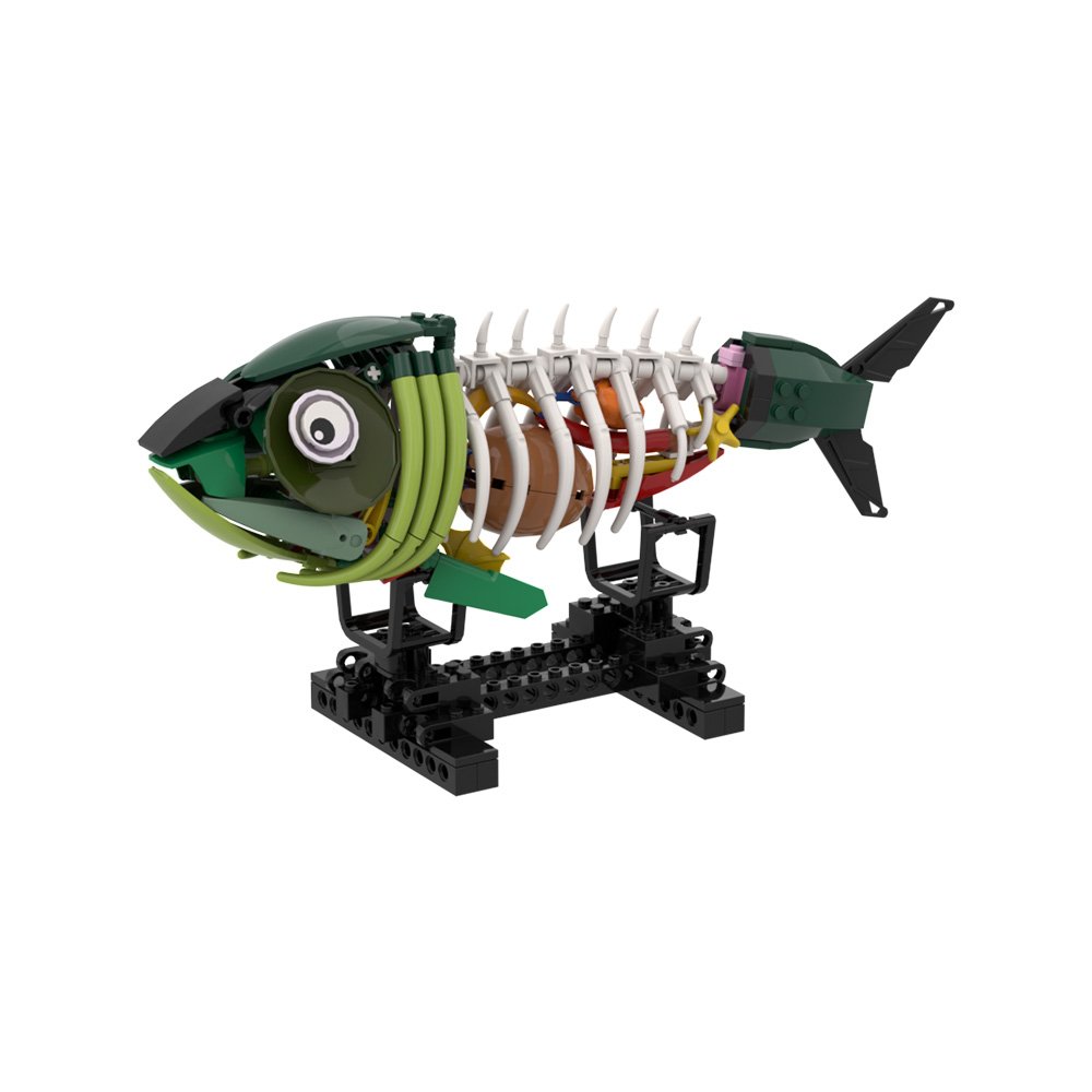 MOC ゾンビ魚モデルビルディングブロックホラーボーンフィッ - Kids Zombie Toys のレビューと価格