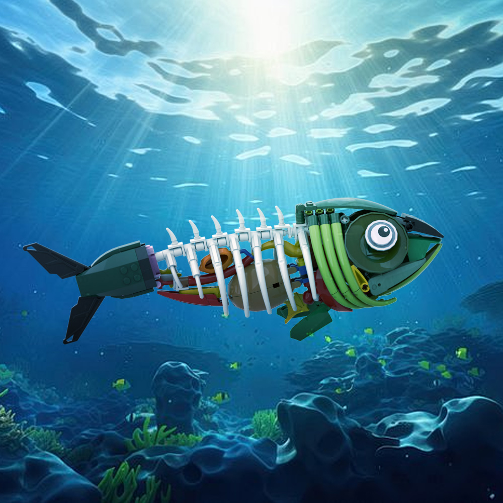 MOC ゾンビ魚モデルビルディングブロックホラーボーンフィッ - Kids Zombie Toys のレビューと価格