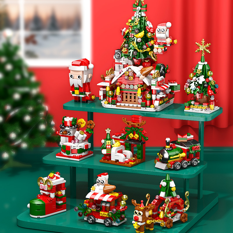 DIYビルディングブロックキット、ライト、クリスマスエルク、 - Kids Toys Xmas 2025 のレビューと価格