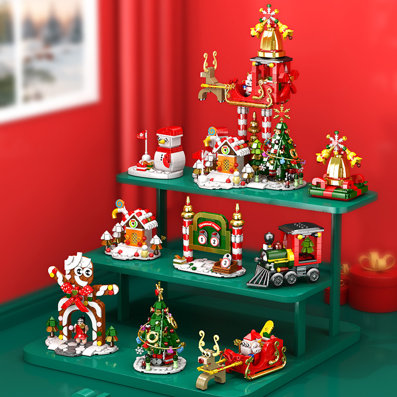 DIYビルディングブロックキット、ライト、クリスマスエルク、 - Kids Toys Xmas 2025 のレビューと価格