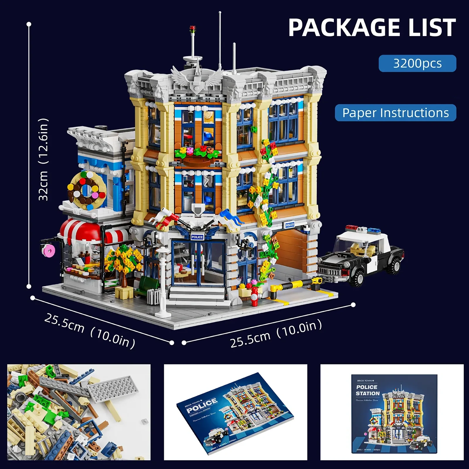 町警察署 6フィギュア付き モジュール式建物ブロック シティ - Kids Toys In Store のレビューと価格
