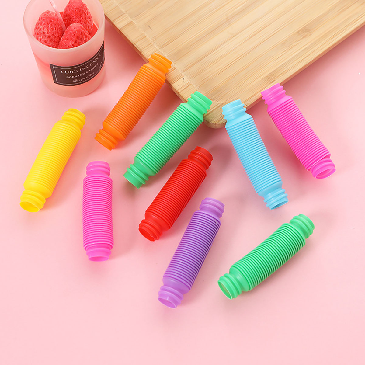 10-30 個カラフルな伸縮チューブそわそわおもちゃプラスチ - Kids Toys Youtube のレビューと価格