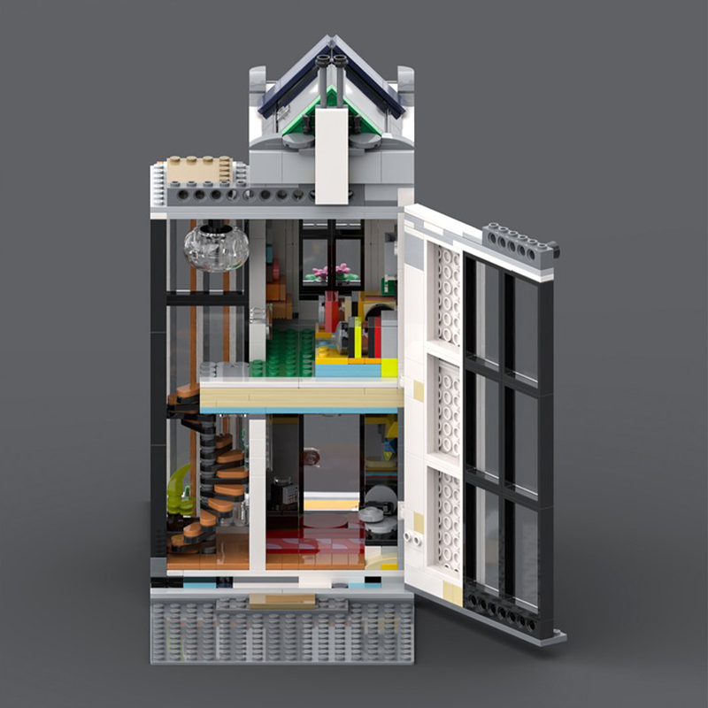 868ピース ハウスストリート ビニールストア MOC カス - Kids Toys In Store のレビューと価格