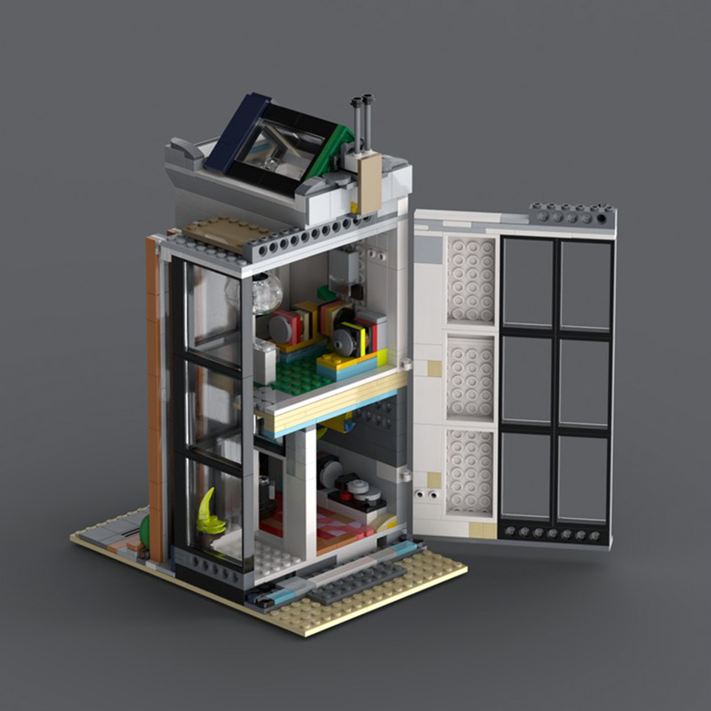 868ピース ハウスストリート ビニールストア MOC カス - Kids Toys In Store のレビューと価格