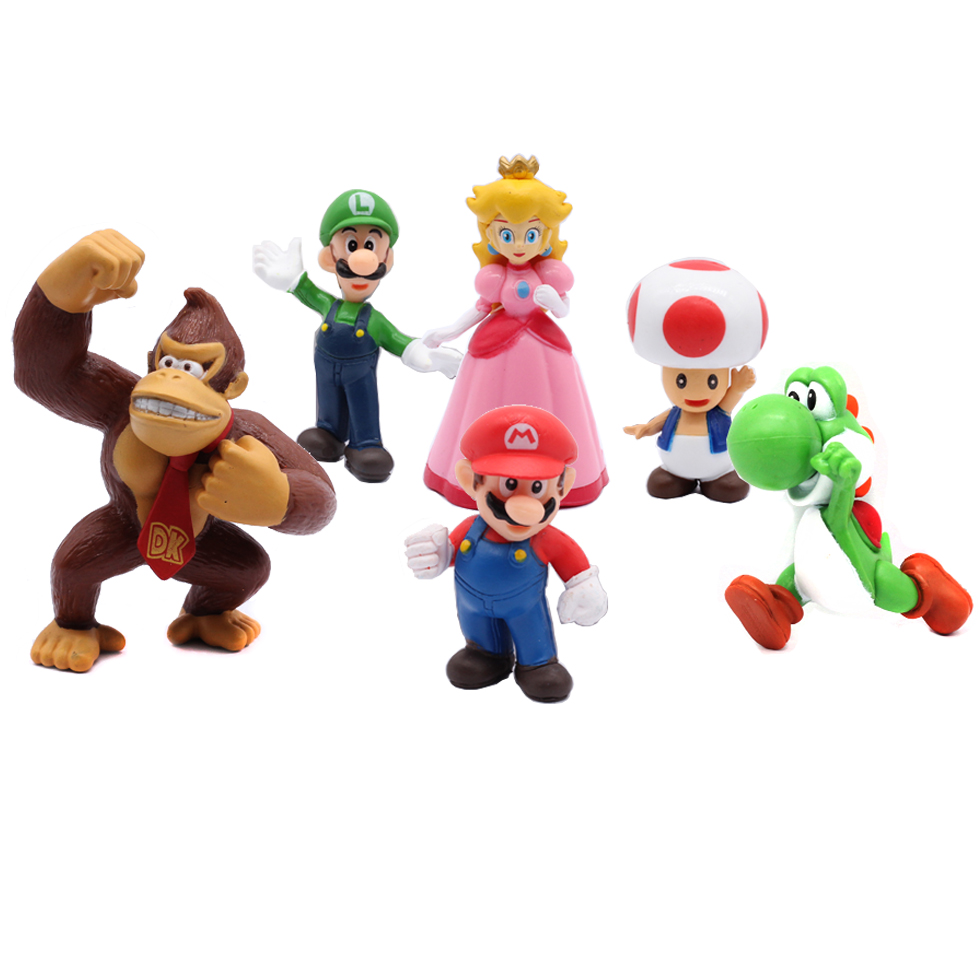 #   6個セット スーパーマリオブラザーズ PVCアクショ - Kids Toys Idea のレビューと価格